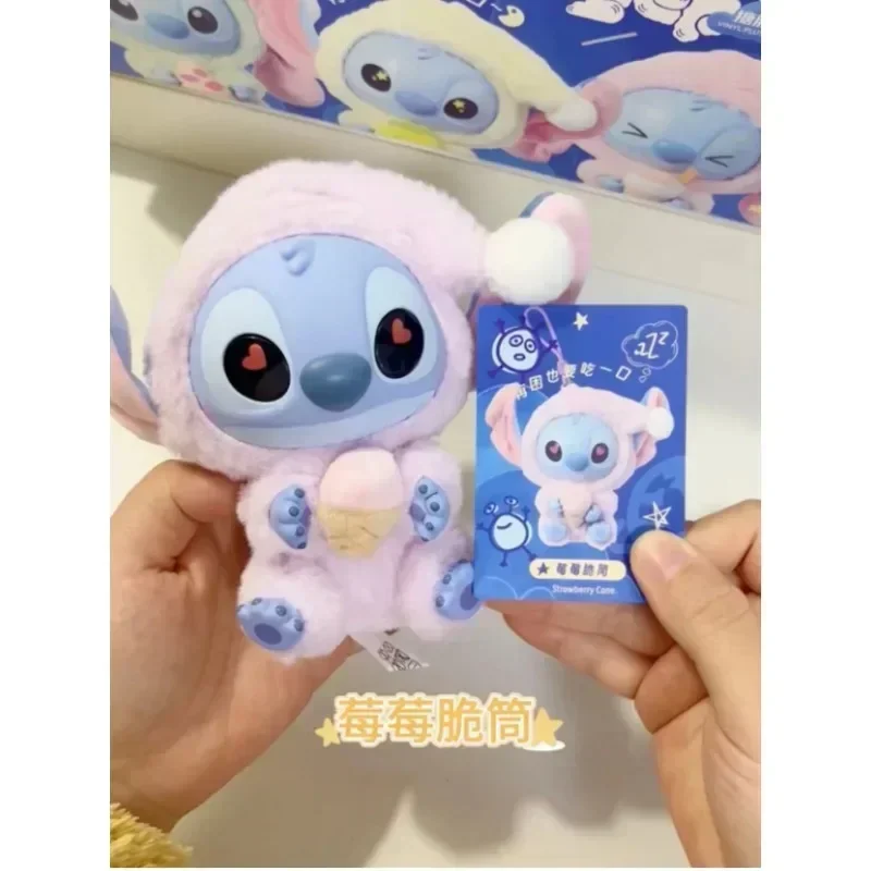 

2025 New Hot Miniso Stitch Eat, Sleep Series Vinyl Blind Box Pendant Cute Doll Mystery Box Toy Plush Doll Holiday Gift