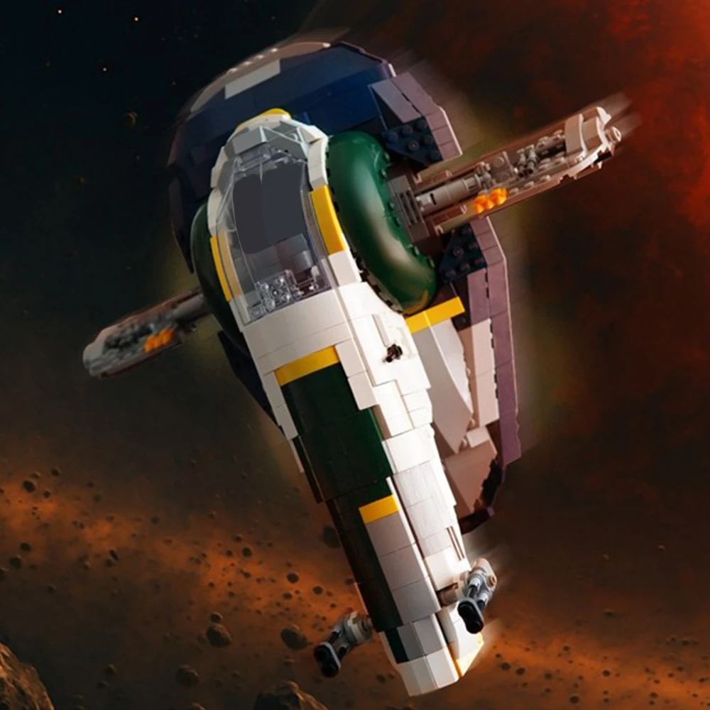 1041 шт. MOC космическая война космический корабль дзango раб 1 модель DIY собранная детская игрушка 75243 подарок на день рождения для мальчика набор строительных блоков