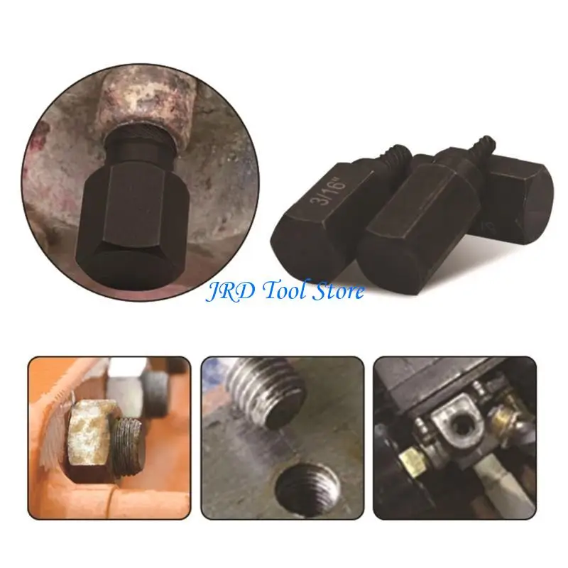A2UD 10PCS Precisely Machined Screw Extractor Set, Easy Out Bolt Extractor Set