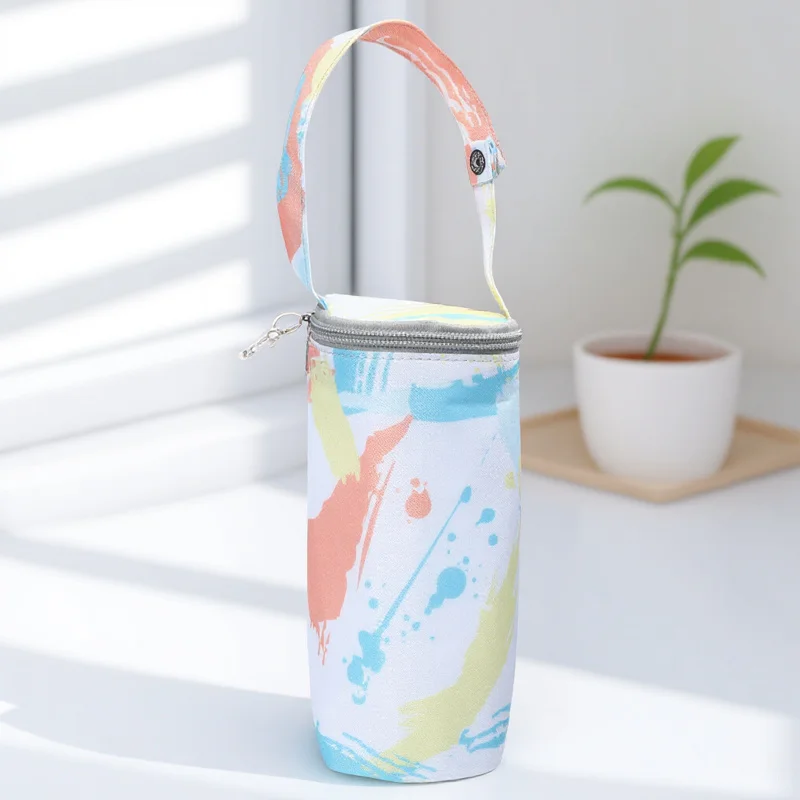 

Baby Bottle Cooler Bag Insulated Pouch Durable functional Locks Temperature for Feeding Insulated Bottle Bag