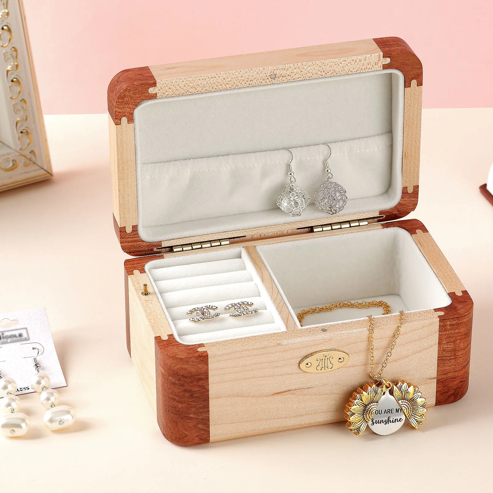 

SOFTALK Anastasia-Once upon a december Solid Wood wooden box Music Box Birthday, Christmas, Valentine's Day Gift