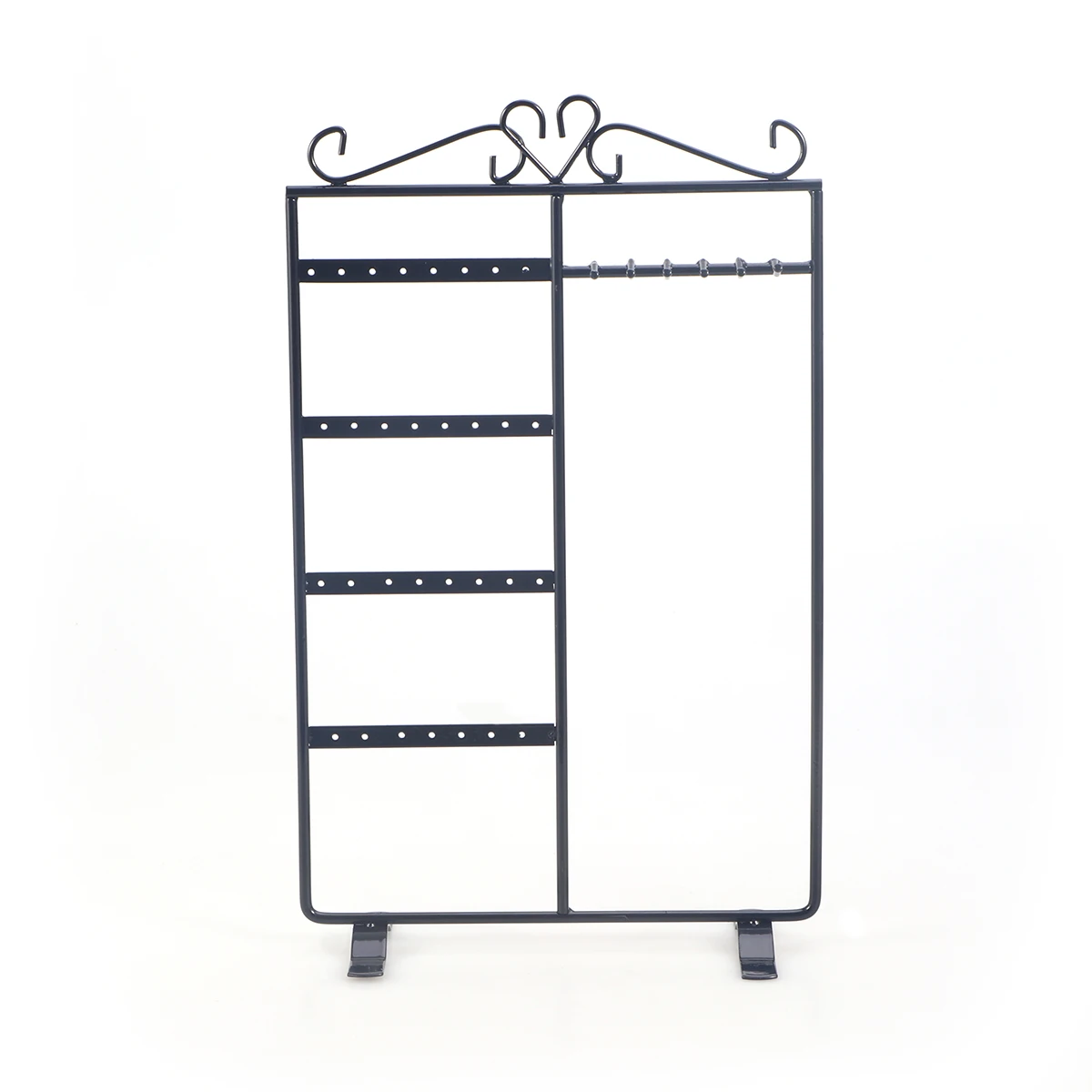 

Jewelry Display St Space saving Metal Storage ganizer Black Classic Vintage Ergonomic Earrings Necklaces Bracelets Rings Holder