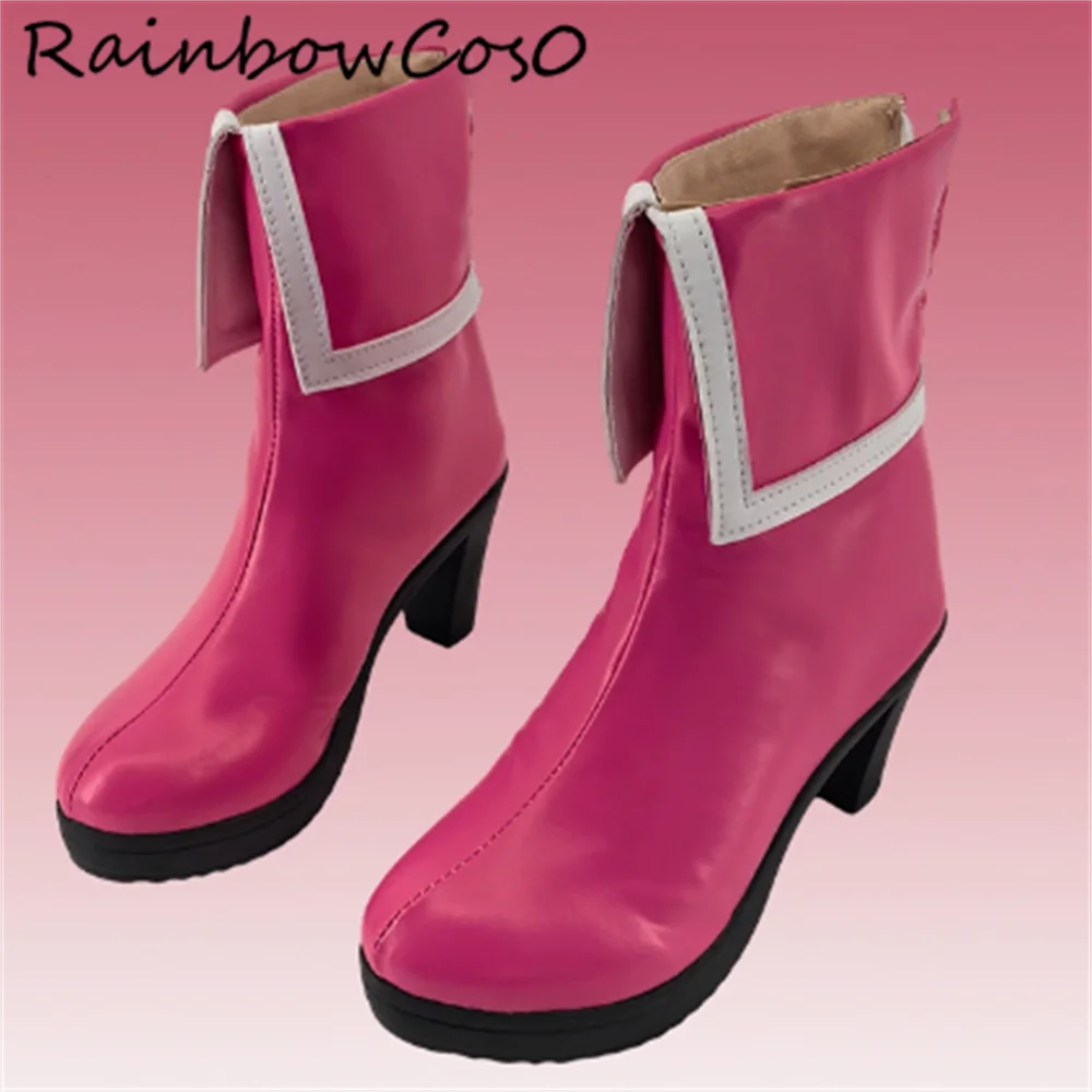 Lilysa Amano Ririsa Amano Mikari Tachibana 2.5 Dimensional Seduction Cosplay Shoes Boots Game Anime Party Halloween W4956