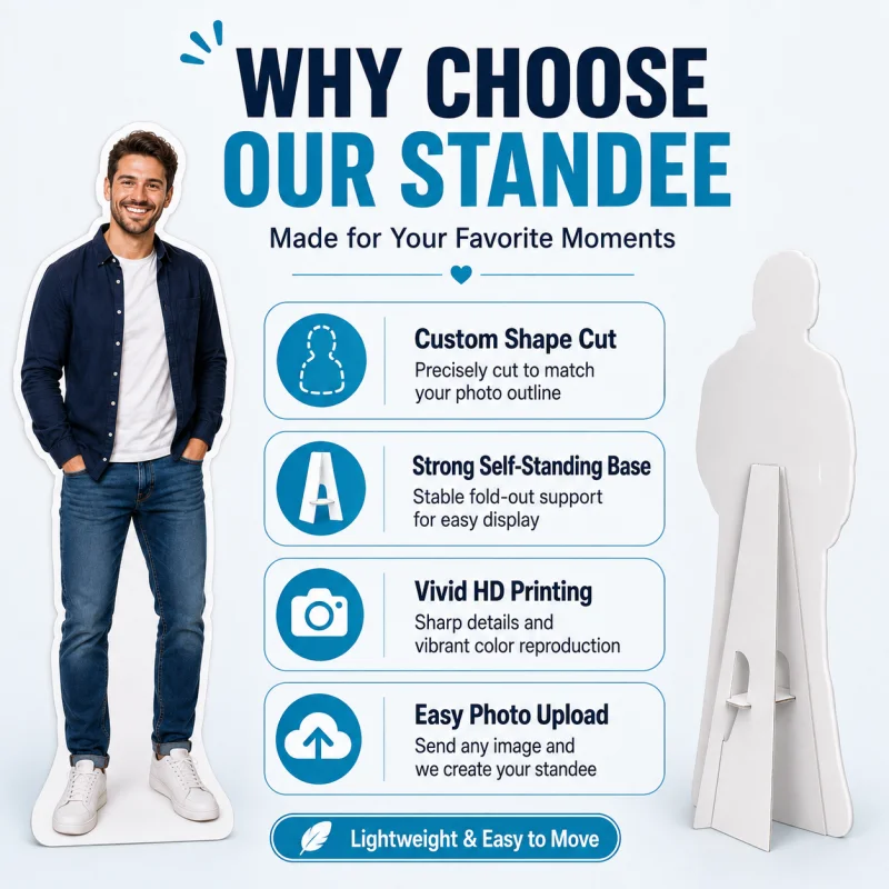Custom Life Size Standee with - Photography Paper ulasan dan harga