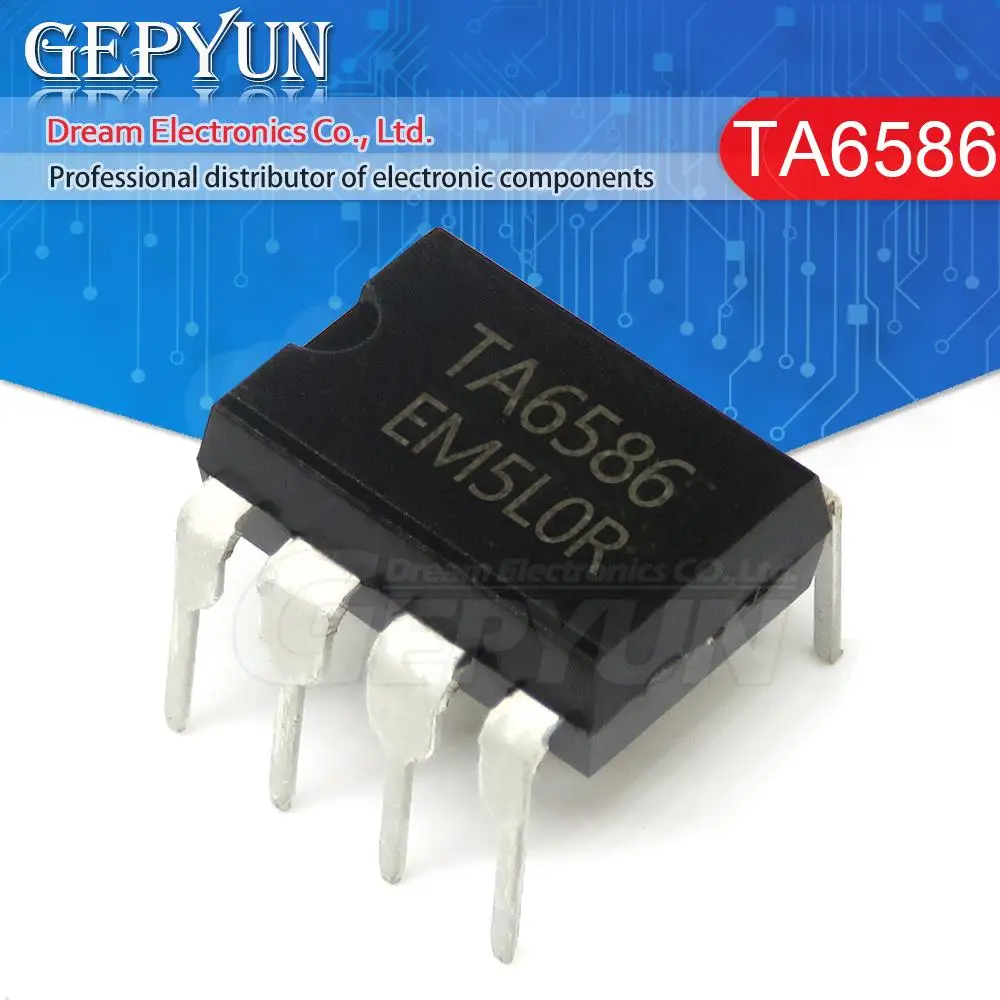 10PCS TA6586 DIP-8 6586 DIP8 Motor Driver IC new In Stock