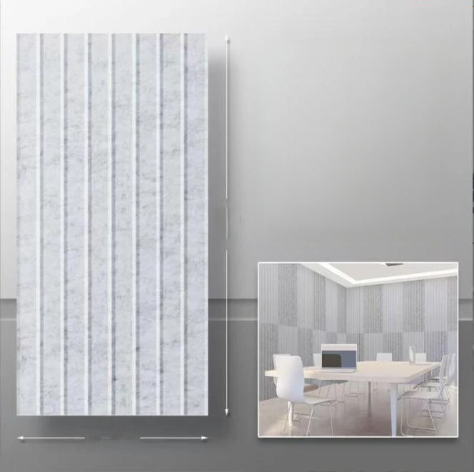 6pcs Large Soundproof Pads Acoustic Wall Panels Decoration Ceiling Home Decor Fluted Felt Cork Tiles Bulletin Pin Boards 60x30CM