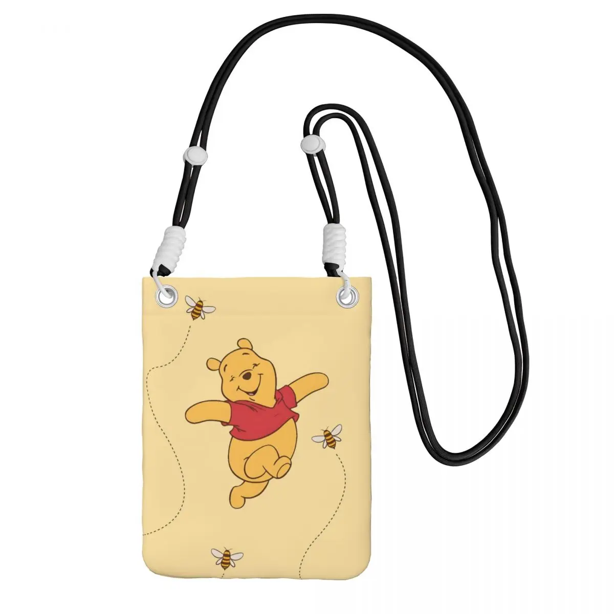 

Custom Winnie The Pooh Mobile Phone Bag Women Men Fashion Pooh Bear Shoulder Crossbody Bag Key Bag Mini Shoulder Purse Wallet