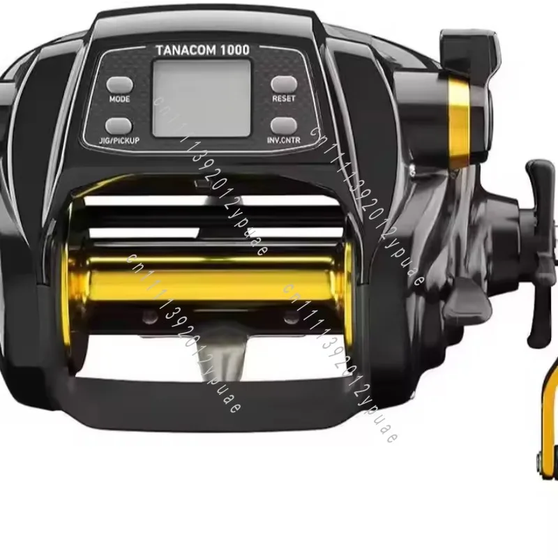 Large Big Game Electric Fishing Reel, Saltwater Deep Sea Fishing Wheel with English Digital Display for Offshore Boat Fishing