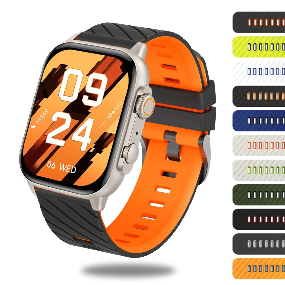 22mm Silicone Watch Band for COLMI M42 V75 V73 V70 V68 Bracelet Sports Strap for COLMI C81 P81 P68 i30 i11 Waterproof Wristband