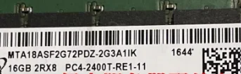 

Для памяти MTA18ASF2G72PDZ-2G3A1 MICRON 16 ГБ (1X16 ГБ) 2RX8 PC4-2400T DDR4