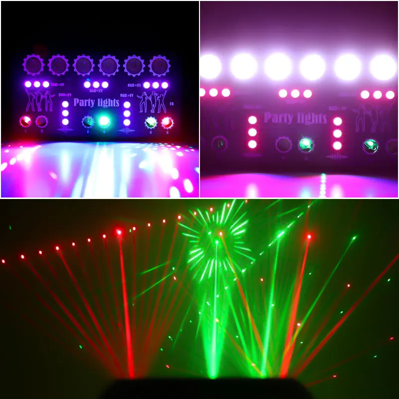 

15W LED RGB Laser Projector 27 Inch Party Light for Family Room Wedding Banquet Decoration DMX512 Nightclub Lighting