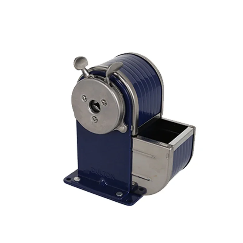 Retro All-Metal Sharpener Wooden Handle Hand-Cranked Shapper Pencil Sharpener