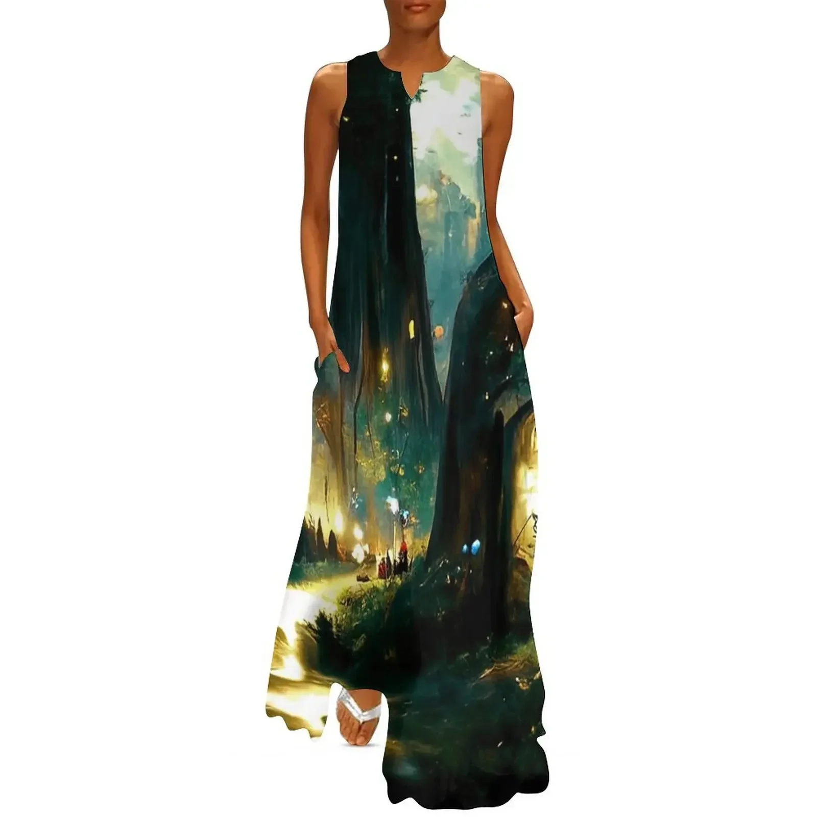 

Walking through the fairy forest Long Dress Women's dresses prom dress festival outfit women Dress