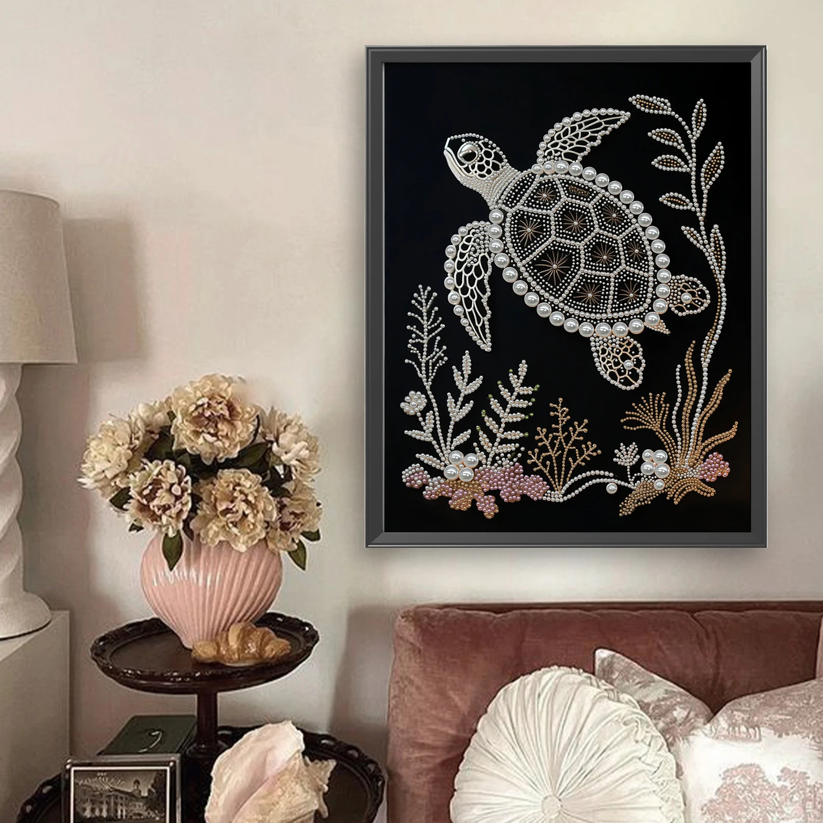 

DIY Pearl Painting Kit Without Frame Pearl Gem Paintings Picture Arts Craft 30x40cm for Adults/Beginners Gift Home Decor