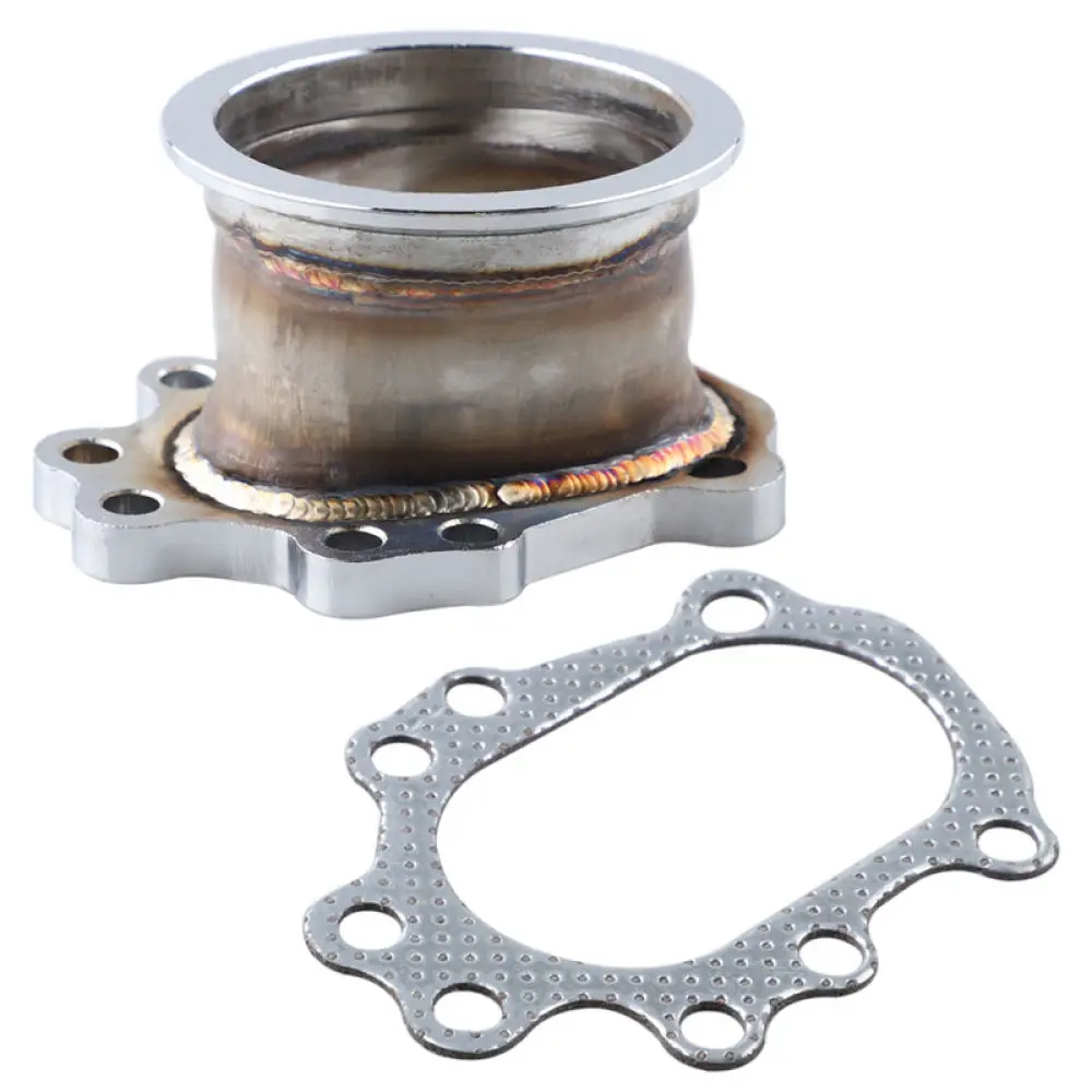 Stainless Steel Turbo Exhaust Flange 3 Inch 8 Hole For GT25 GT28 Dump Pipe Connector Performance System Upgrade Kit