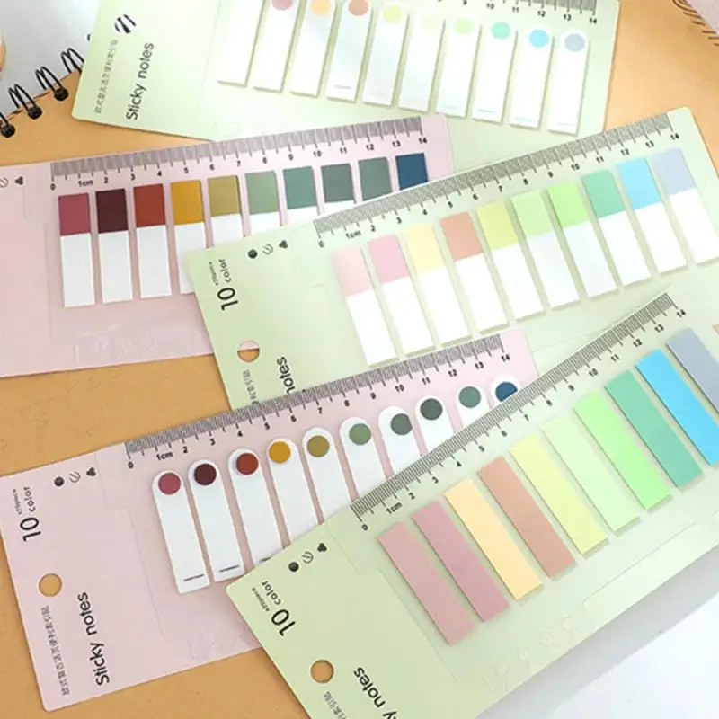 1/2/3PCS Sheets Colorful Notes Memo Pad Self Adhesive Label Bookmarks Notepad School Office Stationery Supplies