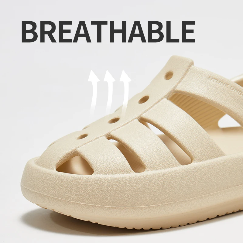 UTUNE Roman Sandals For Boys Girls Summer Children Beach Shoes Kids 4~12Y Non-slip Outdoor Slippers Breathable EVA Soft