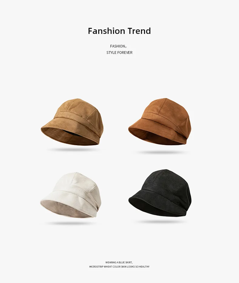 Best-Selling 2025 Women's Suede Slouchy Beanie - Oversized Fit for Big Heads, Face-Slimming Japanese Minimalist Hat, Winter Fall