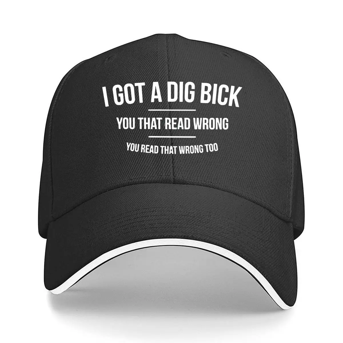 

Big Bick - острый, текст, юмор - бейсболка-сэндвич с тематическим дизайном