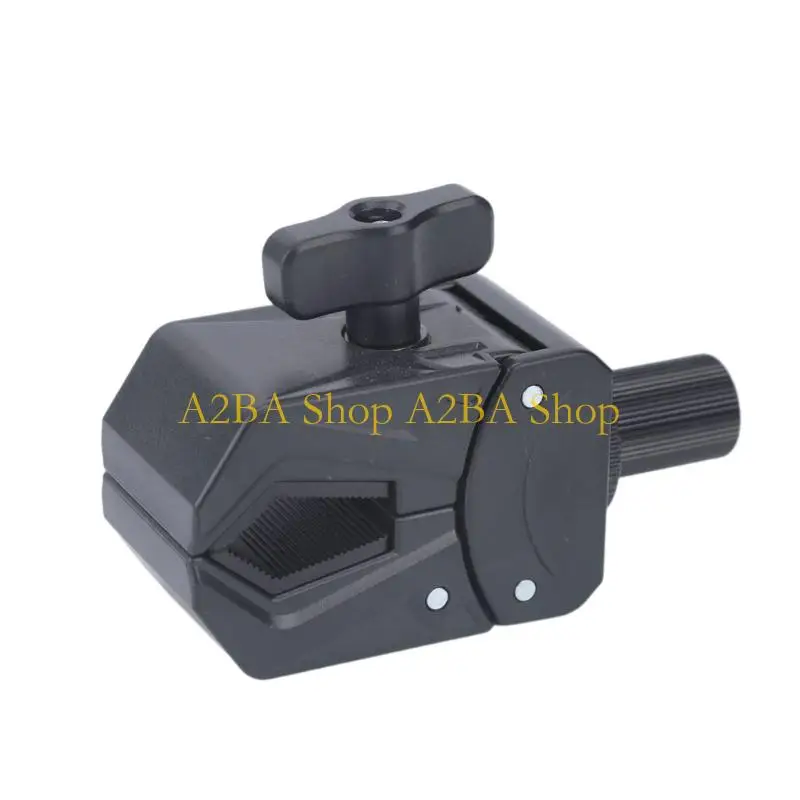 A2BA Black Clamp Mount for Rings Lights and Round-Tube Supports Studio Equipment