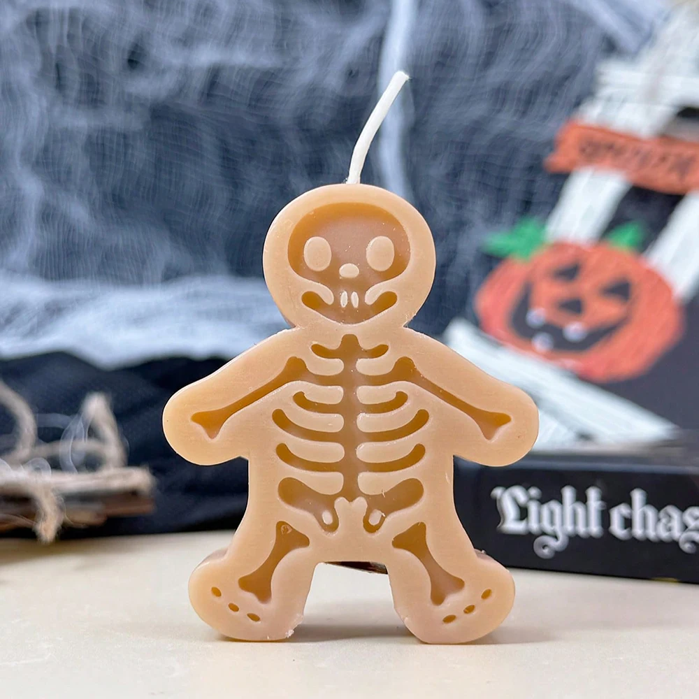 Creative Halloween Skeleton Pumpkin Scented Candle Funny and Festive Fragrances Gift High Craftsmanship Ornaments view 5