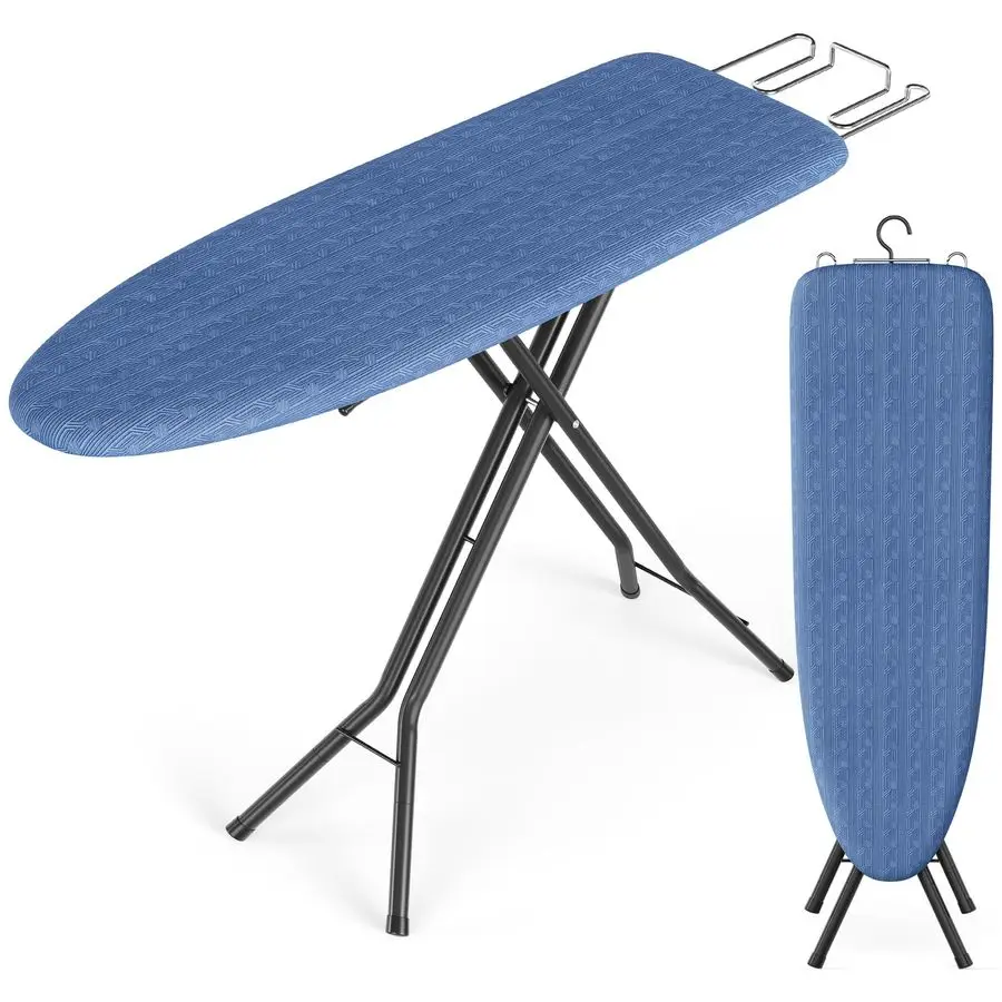

Ironing Board, Foldable Iron Board, Height Adjustable up to 35 Inches, with 4 Layered Cover and Pad, Iron Rest, Hook, Steel XLeg
