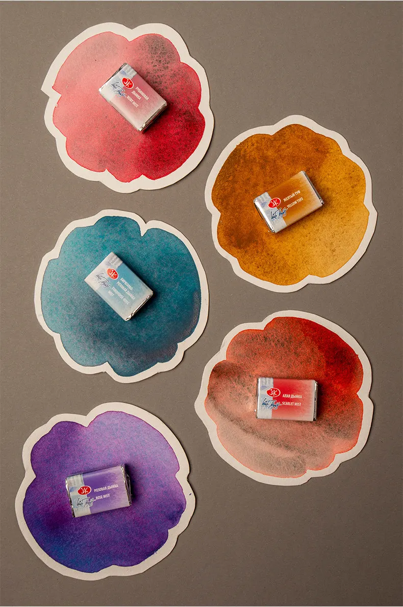 Russland Weiße Nächte Extra Feine Künstlerqualität Professionelle Aquarellfarbe 2,5 ml Volltiegel, Macaron Leuchtend & Lichtecht, Hochwertig – Detail 8