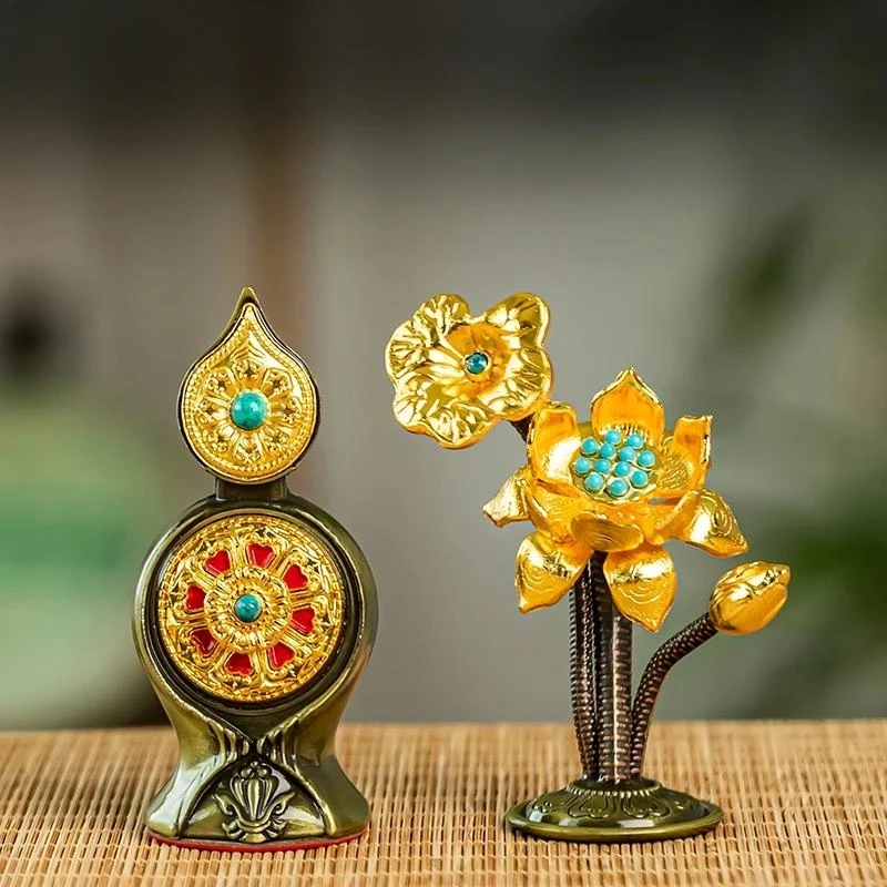 Metal Artifact Tibetan Dharma Artifacts Feng Shui Accessories Buddha Hall Desktop Decoration Home Furnishing Decoration