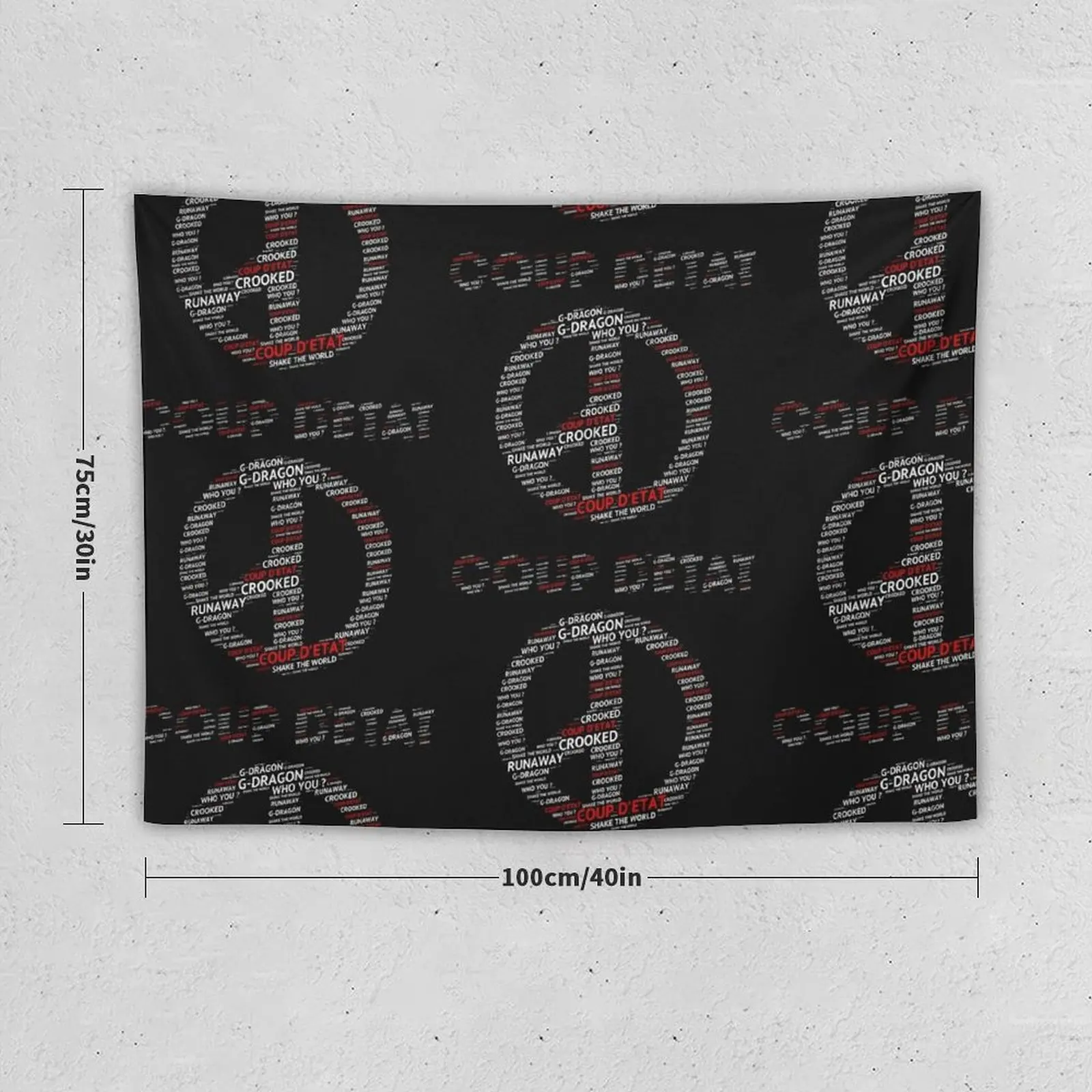 g-dragon coup detat design Tapestry Cute Room Things For Bedroom Bedroom Deco Tapestry