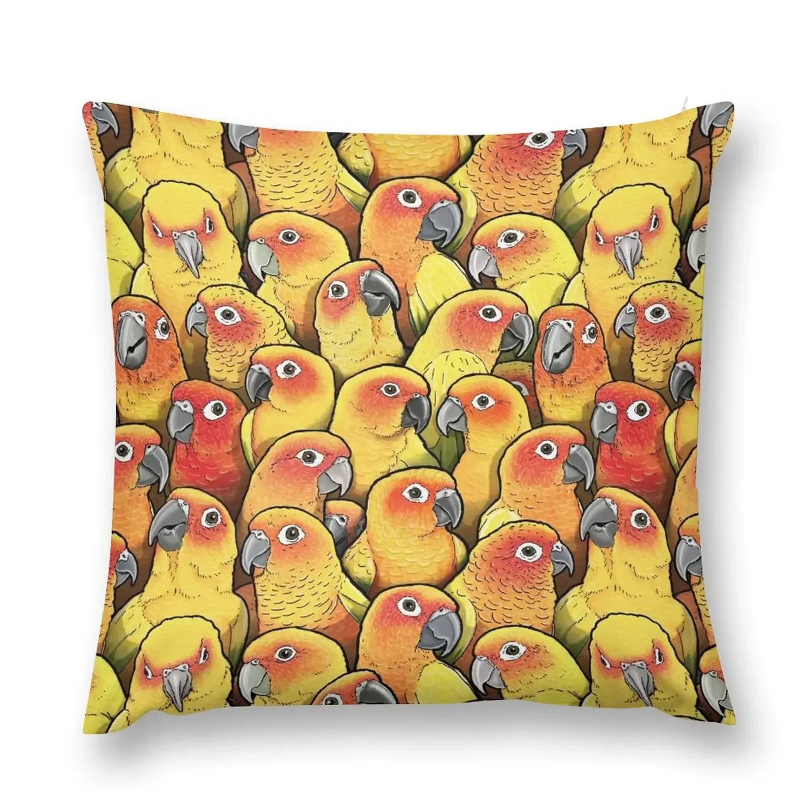 Sun Conures Throw Pillow Cushions Pillow Case Decorative Cushions Sofa Pillow Cover