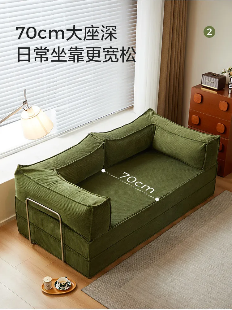 Small apartment modular sofa bed living room tatami double integrated dual-use