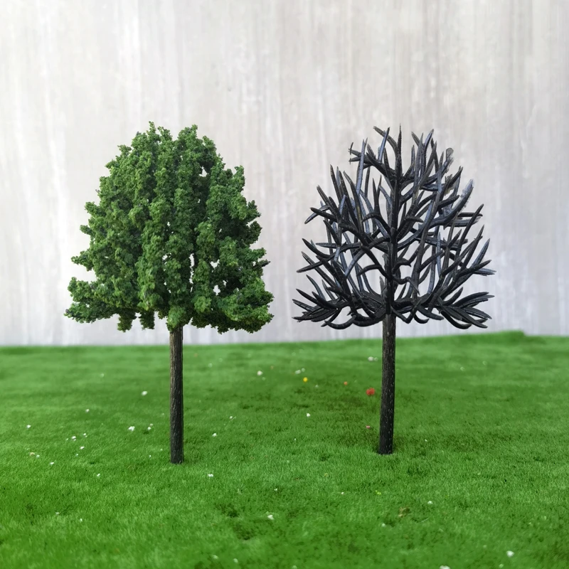 50pcs/bag Model Tree Trunk Plastic model street Tree Landscape O to Z scale Train Railway Diorama Material for Making tree Model