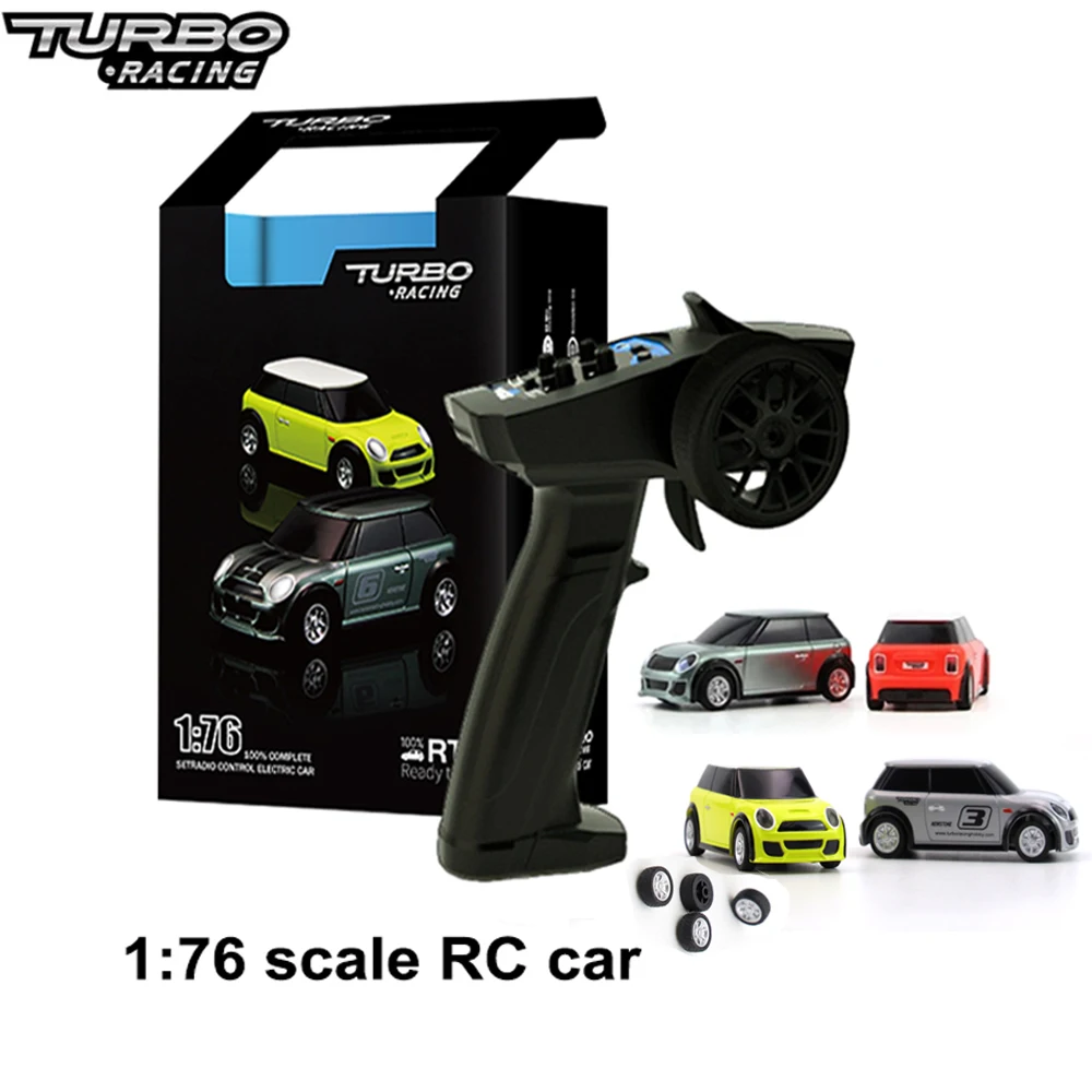 1:76 RC Mini Car Turbo Racing Full Proportional Electric Race RTR ชุด 2.4 GHZ รถแข่งของเล่นสําหรับของเล่นเด็กรถสิทธิบัตร