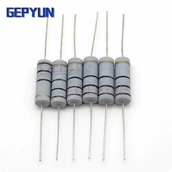 10Pcs 5W Carbon Film Weerstand 5% 1R ~ 1M 2.2R 10R 22R 47R 51R 100R 150R 470R 1K 4.7K 10K 47K 10 22 47 51 100 150 Ohm Weerstand