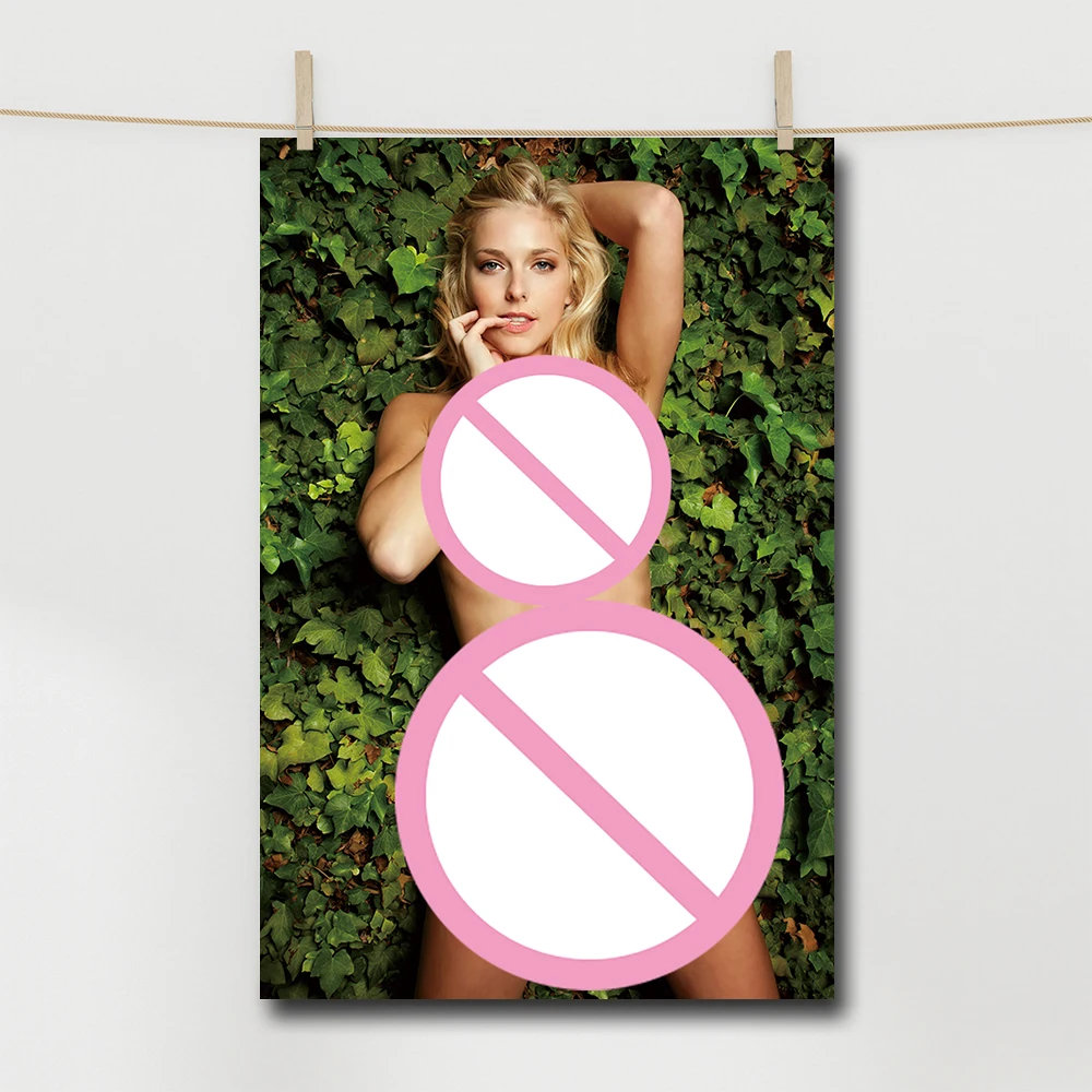 Beautiful Blonde Woman Canvas Print Painting Home Decor Room Wall Posters Custom Picture Bedroom Aesthetic Decoration