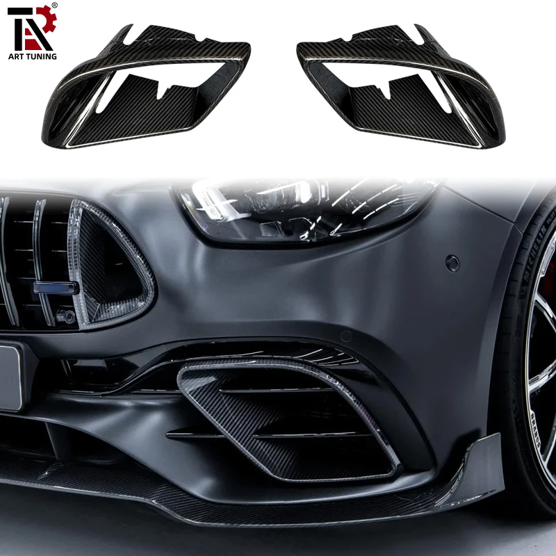 

Suitable For Mercedes-Benz E-Class W213 E63S AMG LCI Front Bumper Dry Carbon Fiber Air Vent Grille