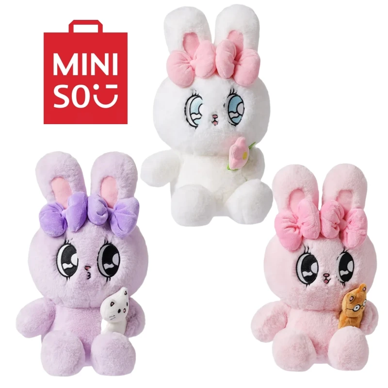 

33 см Новые Аниме Miniso Estherbunny серии плюшевых кукол Мультяшные животные плюшевые украшения кавайный подарок на день рождения мальчик девочка