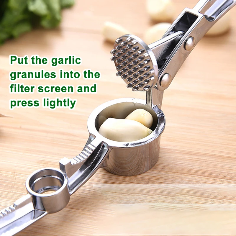 1/2/3PCS Garlic Press Crusher Mincer Kitchen Stainless Steel Garlic Smasher Squeezer Manual Press Grinding Tool Kitchen Mincer