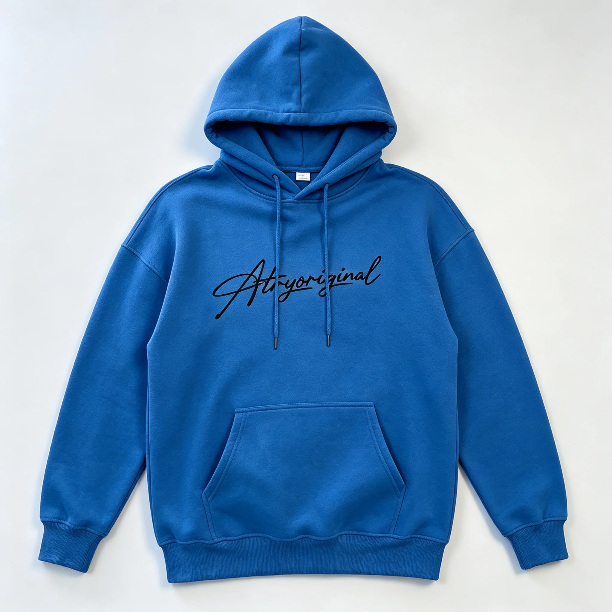 Minimalist Hoodie for Men Artyoriginal Signature Script Print Casual Clothes Cotton Pullover Long Sleeve Male Hooded Sweatshirt
