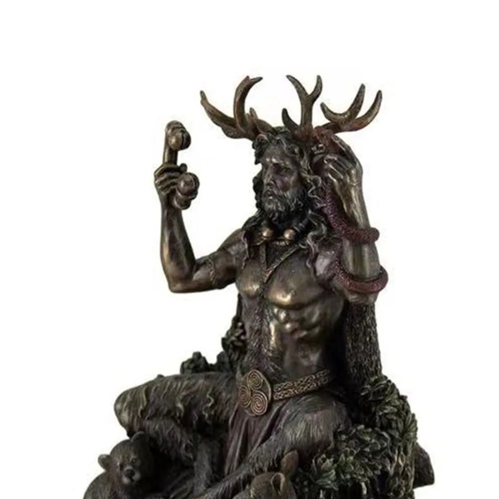 Animal Horned God Sculpture Underworld Landscape Decoration Resin Figurine Living Room Study Desktop Ornament Artware