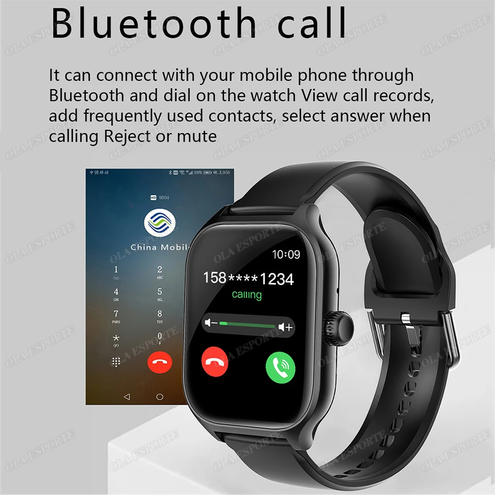 New Smartwatch Global Version For Men Women HD AMOLED Screen Heart Rate Bluetooth Call GPS Track Waterproof Sports Smart Watch