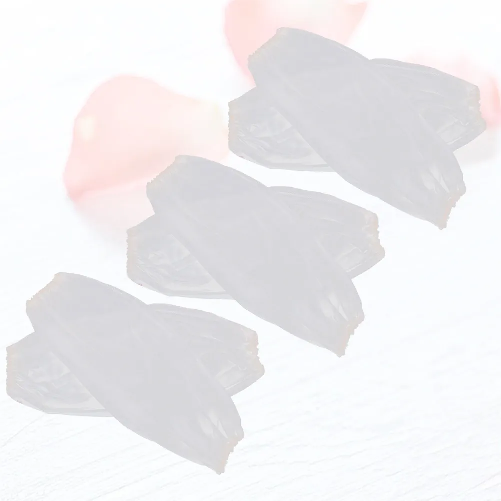 

3Pairs Cleaning Sleeves Transparent PVC Oversleeve Oilproof Arm Sleeves Kitchen Protective Covers Cooking Helper