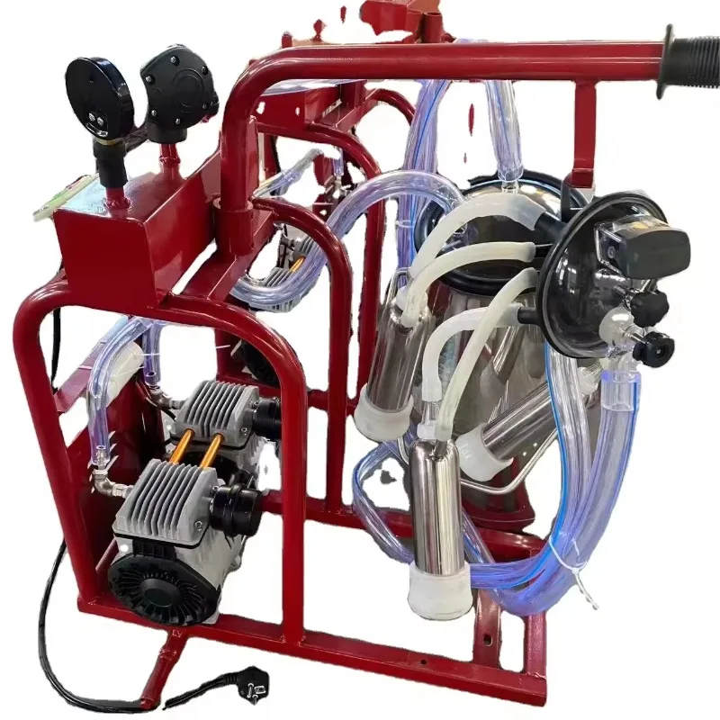 

SS 304 25 л ведро/бак кластер коз и коровы портативный электрический безмасляный вакуумный насос одиночный доильный аппарат