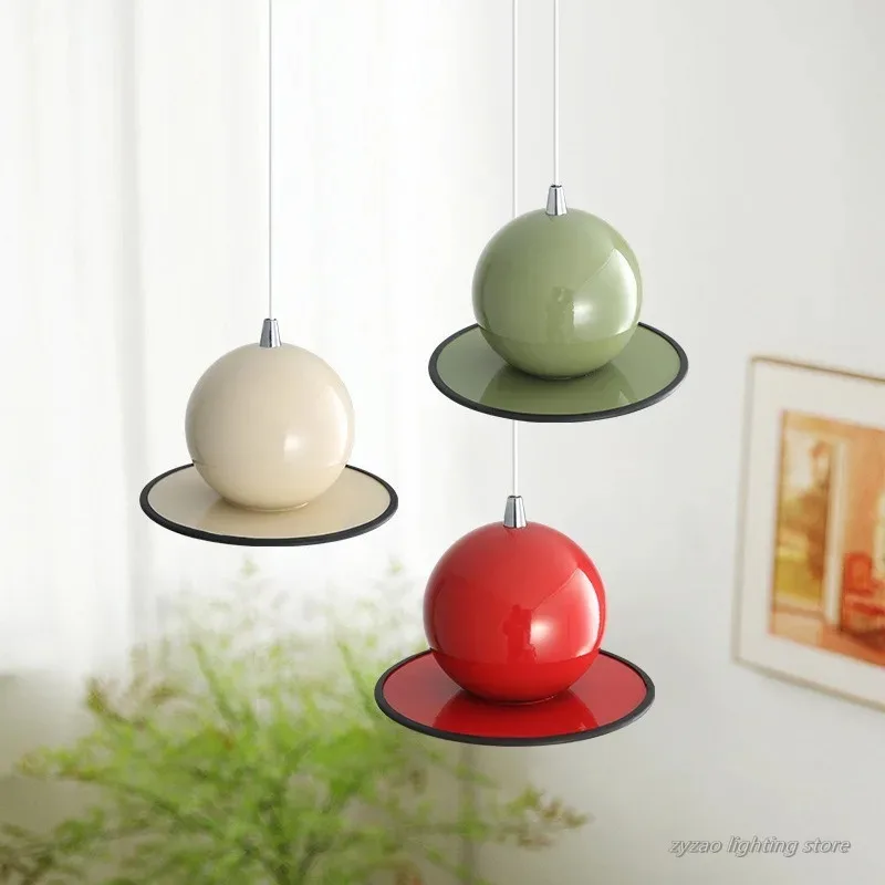 Innovative Magnet Pendant Lamp Bedroom Nordic Cream Style Italian Vintage Pendant Lights Creative Magnetic Suction Bedside Lamp