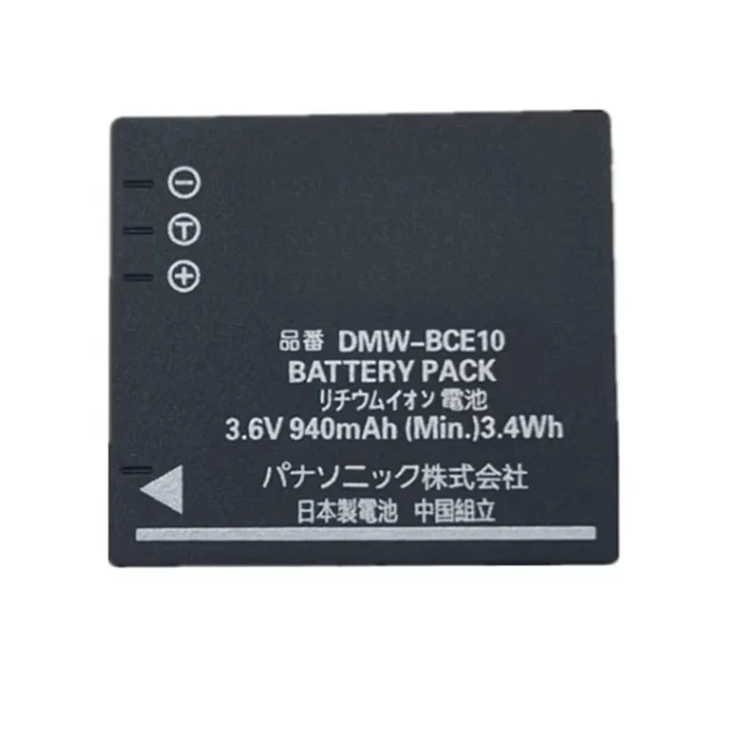 New DMW-BCE10 3.6V 940mAh 3.4Wh Li-ion Replacement Battery for Panasonic Lumix BCE10 DMC-FS3 FS5 FS20 FX30 FX33GK Digital Camera