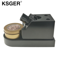 KSGER 2018 New Welding Tip Cleaner Steel Wire With Stand Holder Sponge Cleaner Clean Steel Wire Scrubber