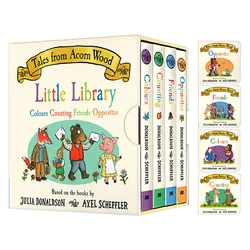 4books/set Tales From Acorn Wood Little Library Julia Donaldson, Baby Children's aged 1 2 3, English picture book, 9781509894222