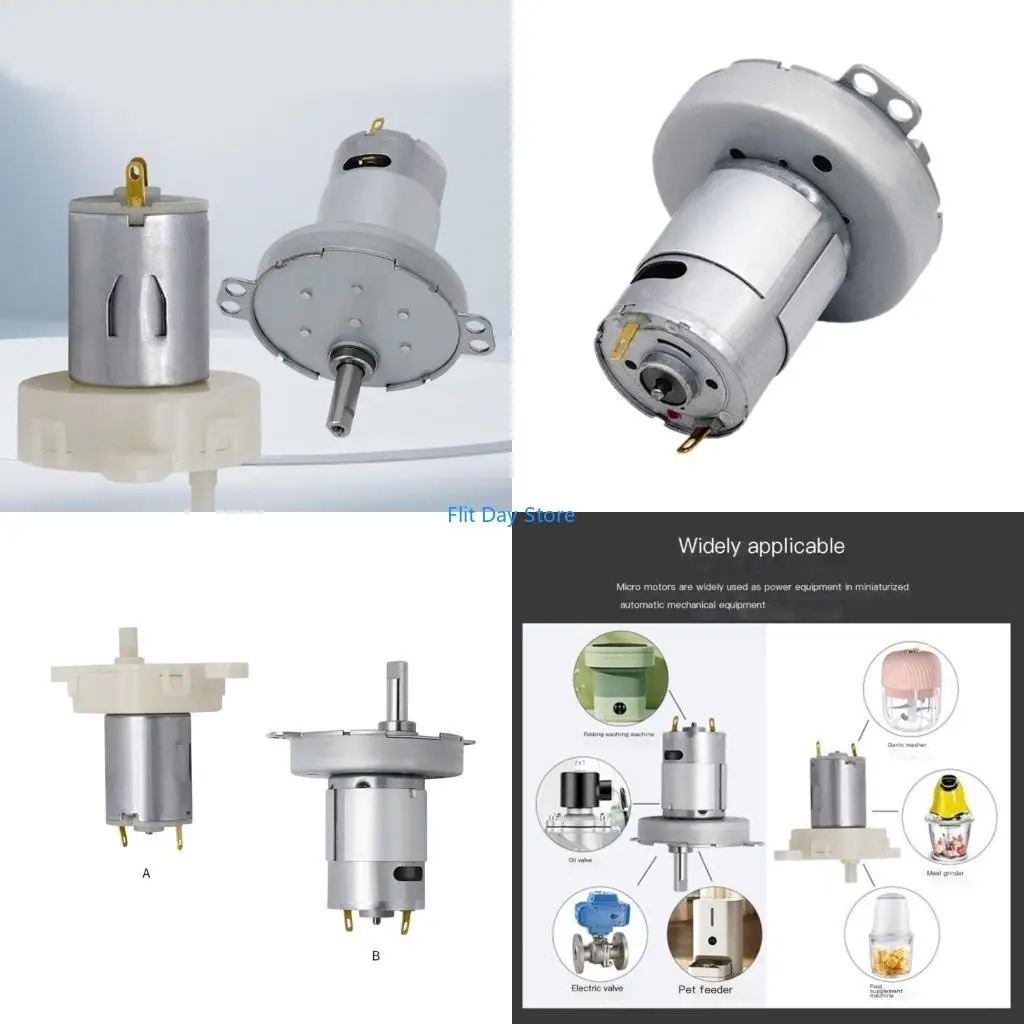 F92C Stable JS50 Gear Motor Easy to Use Motor for Everyday Washing Pet Feeder