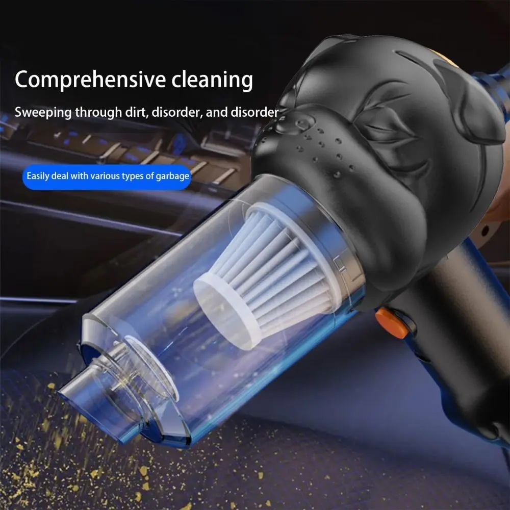 Handheld Car Vacuum Cleaner Durable Super Suction 4000pa High Power Air Blower In-car Supplies USB Power Pet Vacuum Cleaner