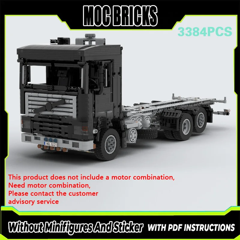 

Конструктор City Car Model MOC: Тяжелый грузовой полуприцеп, модульная технология, подарки, праздничный набор для сборки, детские игрушки